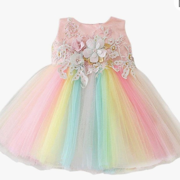 Dresses Tulle Rainbow Party Dress For Baby Girl Poshmark